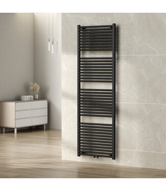 Wiesbaden Wiesbaden Elara Handdoekradiator 181x60cm mat zwart 1067 Watt  - 41.3581