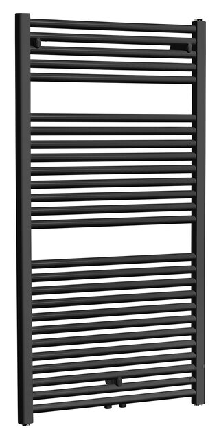 Wiesbaden Elara Handdoekradiator 118x60cm mat zwart 700 Watt - 41.3580