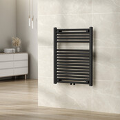 Wiesbaden Elara Handdoekradiator 76,6x60cm mat zwart 463 Watt - 41.3582 Wiesbaden Elara Handdoekradiator 76,6x60cm mat zwart 463 Watt - 41.3582