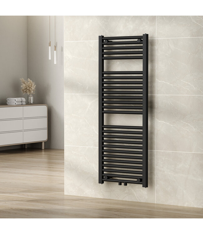 Elara Handdoekradiator 118x45cm Antraciet 538 Watt - 41.3543