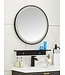 Wiesbaden Wiesbaden Ronde badkamerspiegel Nera Zwart 60cm Dimbaar Led - 38.4410
