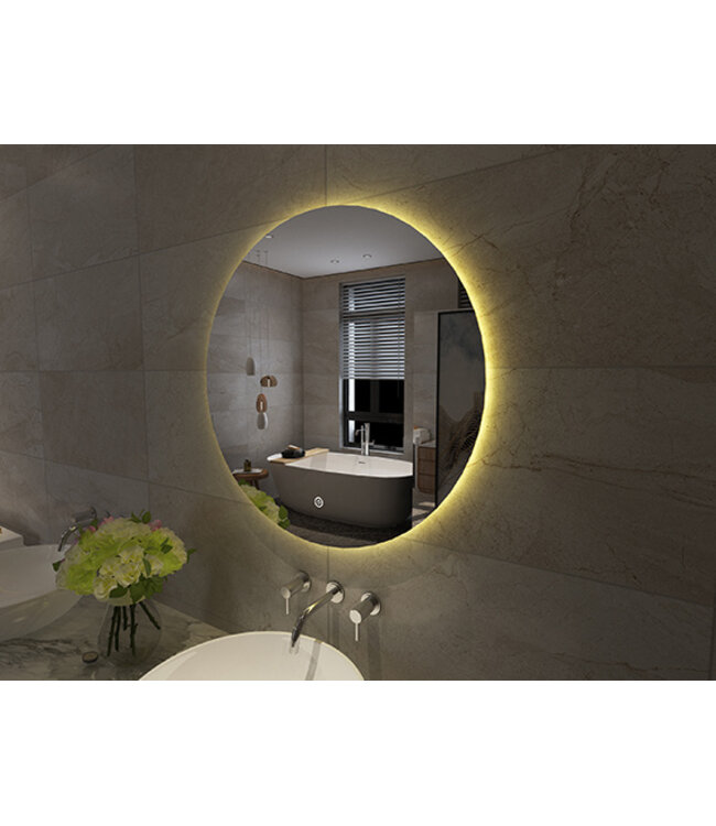Wiesbaden Ronde badkamerspiegel Giro 60cm Dimbaar Led - 38.4400