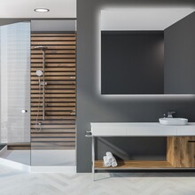 Gliss Backlight Badkamerspiegel 100x70cm - Dimbaar Led-verlichting - anti-condens - 6L100V2