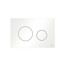 Tece Loop Bedieningspaneel Glans Wit Ronde drukknoppen - 9240920