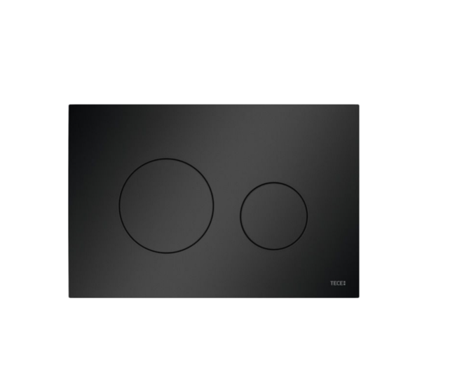 Tece Loop Bedieningspaneel Mat Zwart Ronde drukknoppen - 9240925