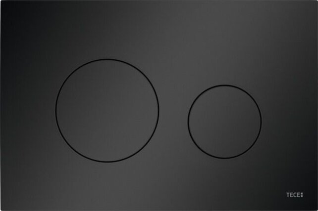 Tece Loop Bedieningspaneel Mat Zwart Ronde drukknoppen - 9240925