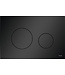 Tece Loop Bedieningspaneel Mat Zwart Ronde drukknoppen - 9240925