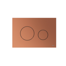 Tece Loop Bedieningspaneel Geborsteld rood Brons Ronde drukknoppen - 9240937