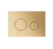 Tece Loop Bedieningspaneel Geborsteld Goud Ronde drukknoppen - 9240936