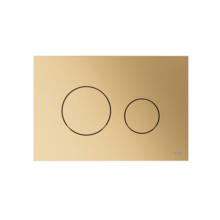 Tece Loop Bedieningspaneel Geborsteld Goud Ronde drukknoppen - 9240936