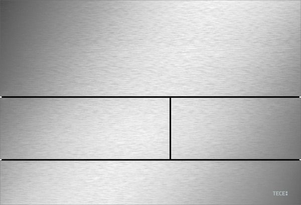 Tece Planus bedieningsplaat voor duospoeltechniek rvs geborsteld - 9240320
