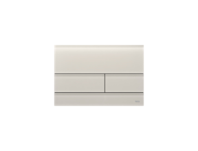 Tece Bedieningspaneel Square II Glas Gesatineerd Zandbeige Dualflush - 9240827