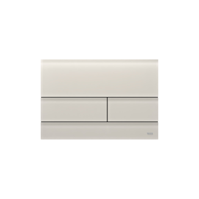 Tece Bedieningspaneel Square II Glas Gesatineerd Zandbeige Dualflush - 9240827 Tece Bedieningspaneel Square II Glas Gesatineerd Zandbeige Dualflush - 9240827