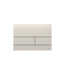 TECE Tece Bedieningspaneel Square II Glas Gesatineerd Zandbeige Dualflush - 9240827