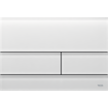Tece Bedieningspaneel Square II Glas Gesatineerd Wit Dualflush - 9240824