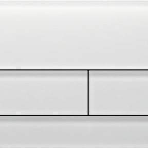 Tece Bedieningspaneel Square II Glas Gesatineerd Wit Dualflush - 9240824