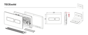 Bedieningspaneel Tece Solid Metaal - Mat Wit - Dualflush - 9240433 Bedieningspaneel Tece Solid Metaal - Mat Wit - Dualflush - 9240433