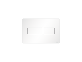 Bedieningspaneel Tece Solid Metaal - Mat Wit - Dualflush - 9240433