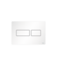 Bedieningspaneel Tece Solid Metaal - Mat Wit - Dualflush - 9240433