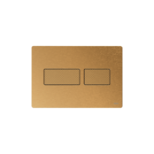 Bedieningspaneel Tece Solid Metaal - Geborsteld Messing - Dualflush - 9240436 Bedieningspaneel Tece Solid Metaal - Geborsteld Messing - Dualflush - 9240436