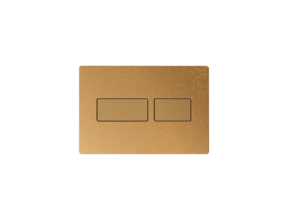 Bedieningspaneel Tece Solid Metaal - Geborsteld Messing - Dualflush - 9240436