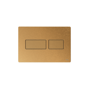 Bedieningspaneel Tece Solid Metaal - Geborsteld Messing - Dualflush - 9240436