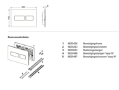 Bedieningspaneel Tece Solid Metaal - Geborsteld RVS - Dualflush - 9240430