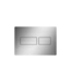 Bedieningspaneel Tece Solid Metaal - Geborsteld RVS - Dualflush - 9240430