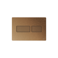 Bedieningspaneel Tece Solid Metaal - Geborsteld Brons - Dualflush - 9240435