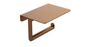 Wiesbaden Toiletrolhouder met planchet Alonzo geborsteld brons koper - 28.7065 Wiesbaden Toiletrolhouder met planchet Alonzo geborsteld brons koper - 28.7065