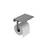 Wiesbaden Toiletrolhouder met planchet Alonzo Gunmetal - 28.7064