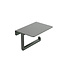 Wiesbaden Toiletrolhouder met planchet Alonzo Gunmetal - 28.7064