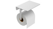 Wiesbaden Toiletrolhouder met planchet Alonzo Geborsteld RVS - 28.7062