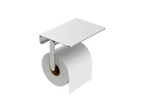 Wiesbaden Toiletrolhouder met planchet Alonzo Chroom - 28.7061
