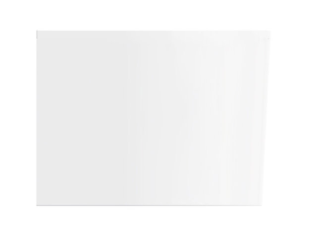Wiesbaden Zenn Half vrijstaand hoekbad links 180x80cm mat wit met waste mat wit Acryl - 21.3669
