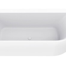 Wiesbaden Zenn Half vrijstaand hoekbad links 180x80cm wit met waste wit Acryl - 21.3668