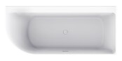 Wiesbaden Zenn Half vrijstaand hoekbad Rechts 170x75cm wit met waste wit Acryl - 21.3663