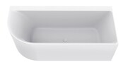 Wiesbaden Zenn Half vrijstaand hoekbad Rechts 170x75cm wit met waste wit Acryl - 21.3663