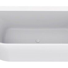 Wiesbaden Zenn Half vrijstaand hoekbad Rechts 170x75cm wit met waste wit Acryl - 21.3663