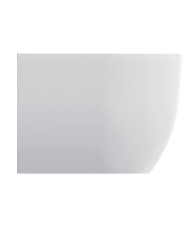 Wiesbaden Zenn Half vrijstaand bad 180x80cm Mat Wit met waste wit Acryl - 21.3672