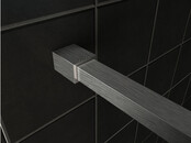 Wiesbaden Inloopdouche profielset Slim Geborsteld Staal - Muurprofiel + Stabilisatiestang - 20.3466