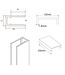 Wiesbaden Inloopdouche profielset Slim Mat Zwart - Muurprofiel + Stabilisatiestang - 20.3467