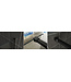 Wiesbaden Inloopdouche profielset Slim Mat Zwart - Muurprofiel + Stabilisatiestang - 20.3467