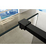Wiesbaden Inloopdouche profielset Slim Mat Zwart - Muurprofiel + Stabilisatiestang - 20.3467