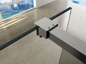 Wiesbaden Inloopdouche profielset Slim Chroom - Muurprofiel + Stabilisatiestang - 20.3465