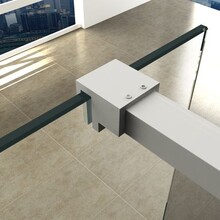 Wiesbaden Inloopdouche profielset Slim Mat Wit - Muurprofiel + Stabilisatiestang - 20.3485