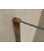 Wiesbaden Wiesbaden Inloopdouche profielset Slim Geborsteld Brons koper - Muurprofiel + Stabilisatiestang - 20.3414