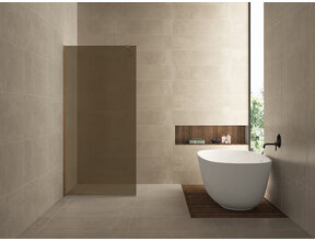 Wiesbaden Slim Inloopdouche Douchewand Vintage Brons Glas 120cm 8mm anti-kalk - 20.3507