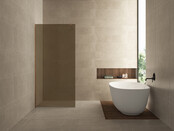 Wiesbaden Slim Inloopdouche Douchewand Vintage Brons Glas 90cm 8mm anti-kalk - 20.3505 Wiesbaden Slim Inloopdouche Douchewand Vintage Brons Glas 90cm 8mm anti-kalk - 20.3505