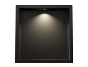 Inbouw badkamer nis Demis met verlichting 30x30x7cm Mat Zwart - 33.2167
